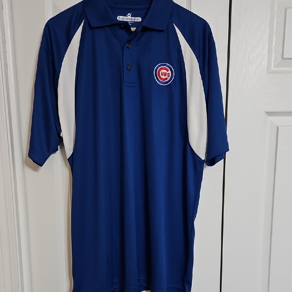 Blue Chicago Cubs Polo Shirt